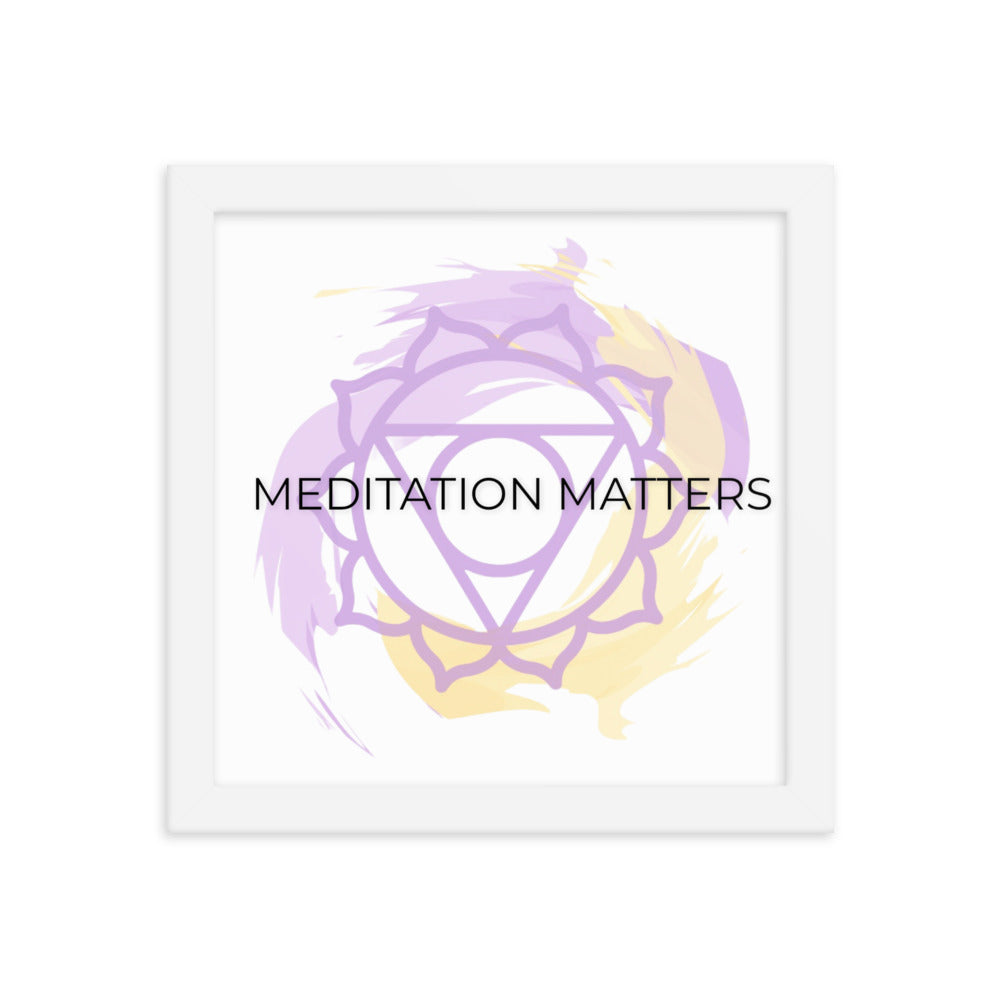 Meditation Matters-Framed poster