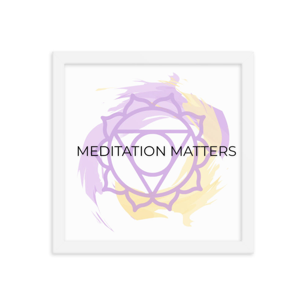 Meditation Matters-Framed poster