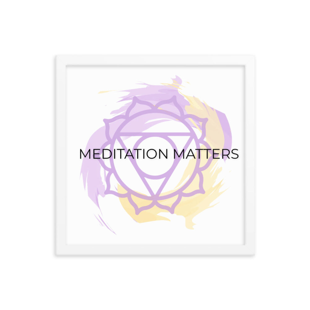 Meditation Matters-Framed poster