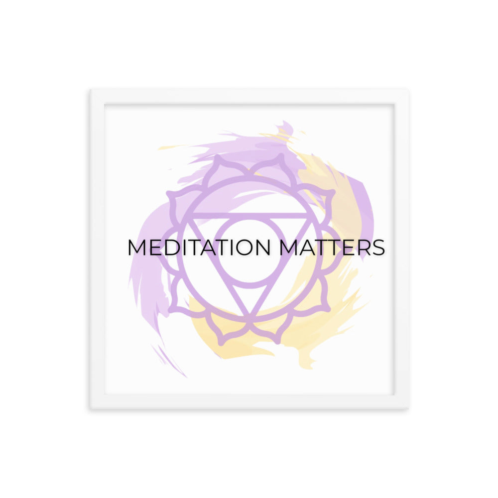 Meditation Matters-Framed poster