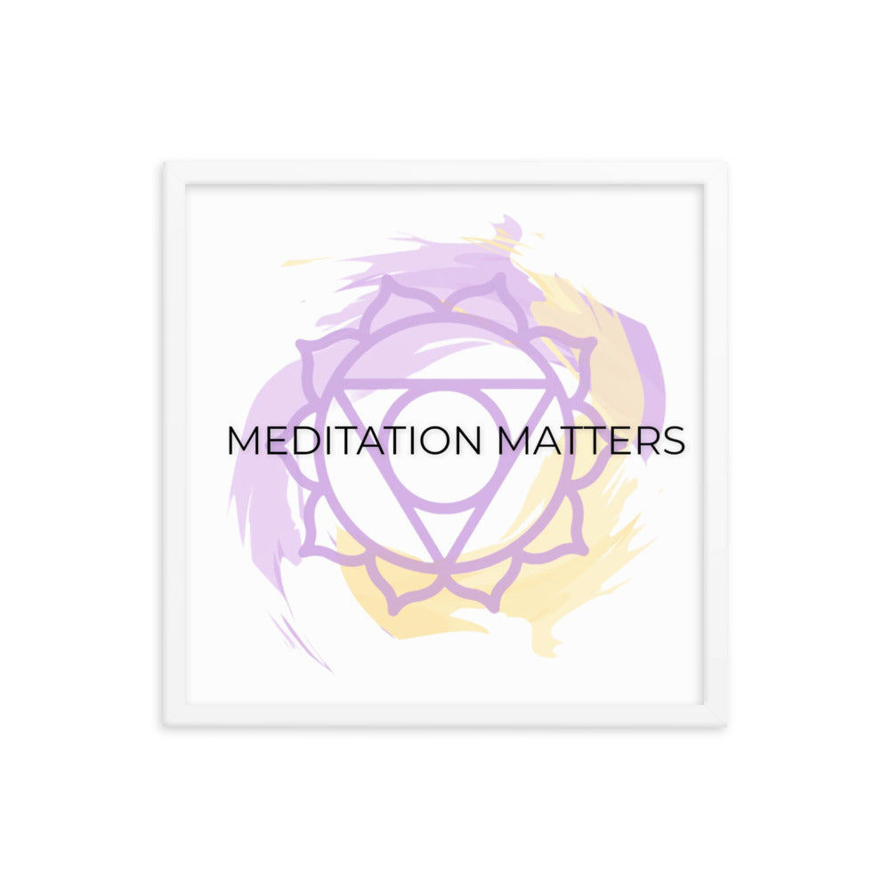 Meditation Matters-Framed poster