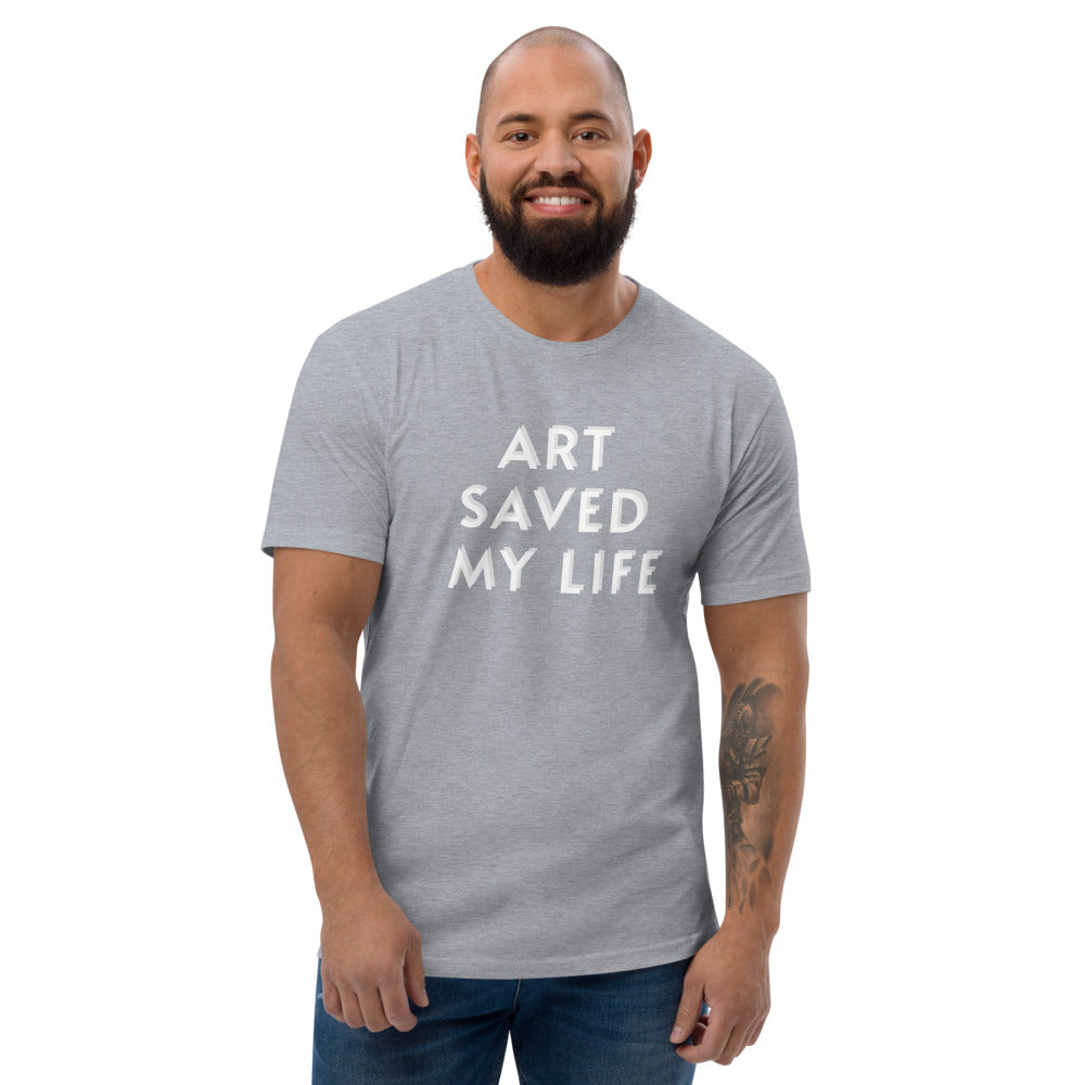 Unisex Art Saved My Life Short Sleeve T-shirt