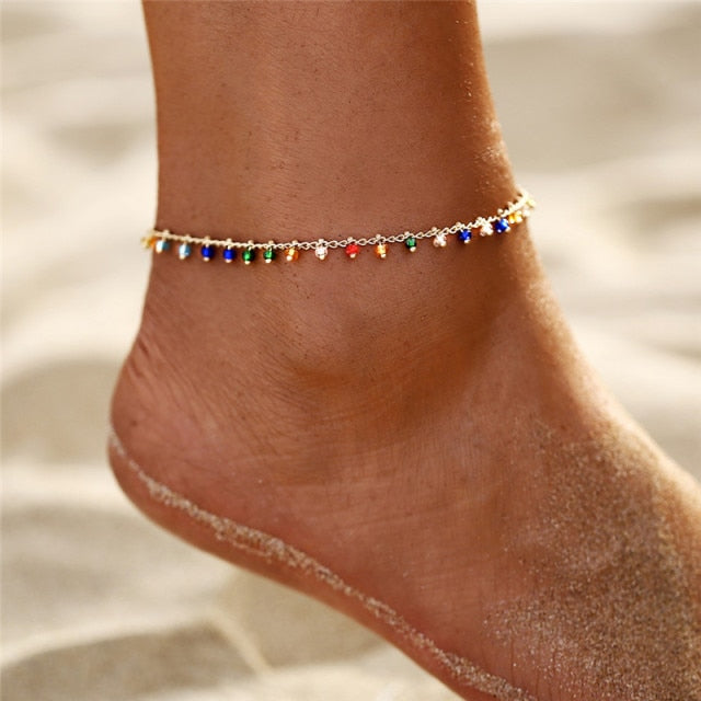 Bohemian Evil Eye Anklet