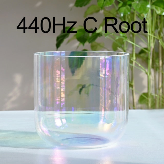 7 Inch 440Hz or 432Hz  Crystal Singing Bowl for Sound Healing Meditation