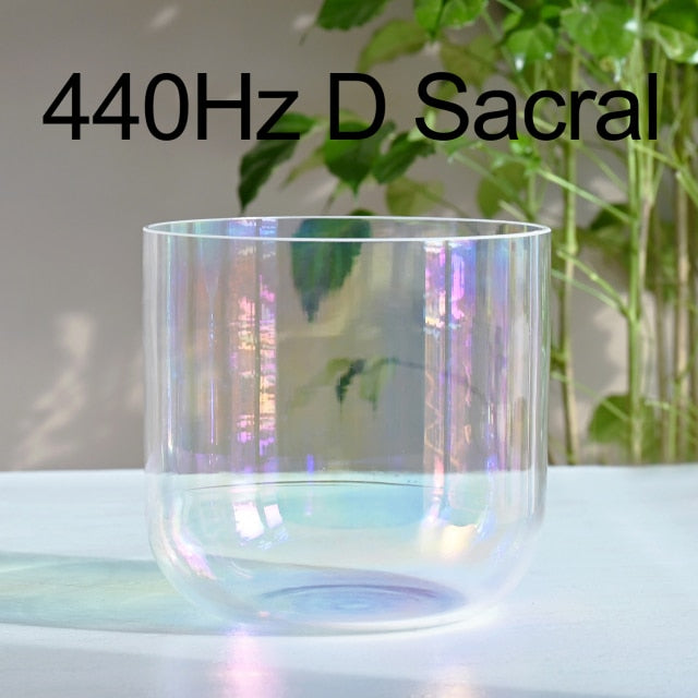 7 Inch 440Hz or 432Hz  Crystal Singing Bowl for Sound Healing Meditation